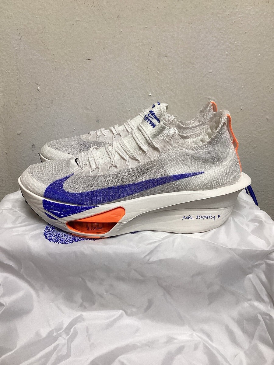 NIKE W AIR ZOOM ALPHAFLY NEXT% 3 FP WHITE RUNNING SHOES SIZE 9