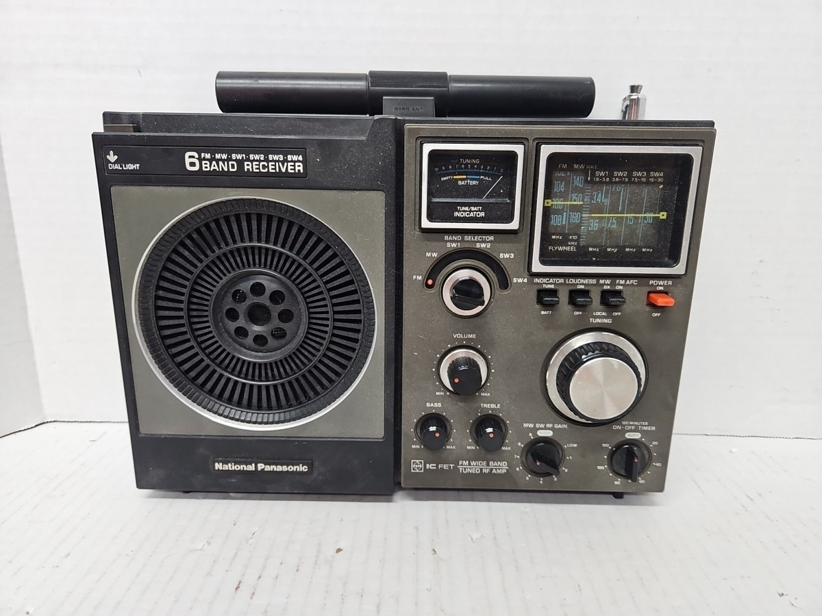 Panasonic / National RF-1180 Radio 6 band receiver Antique Works