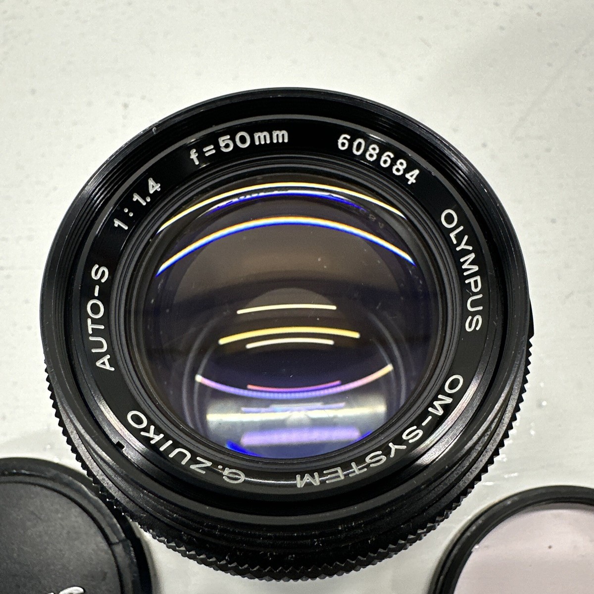 Olympus 50mm f1.4 Auto-S OM Zuiko Lens for OM-1 OM-2 Camera Nice