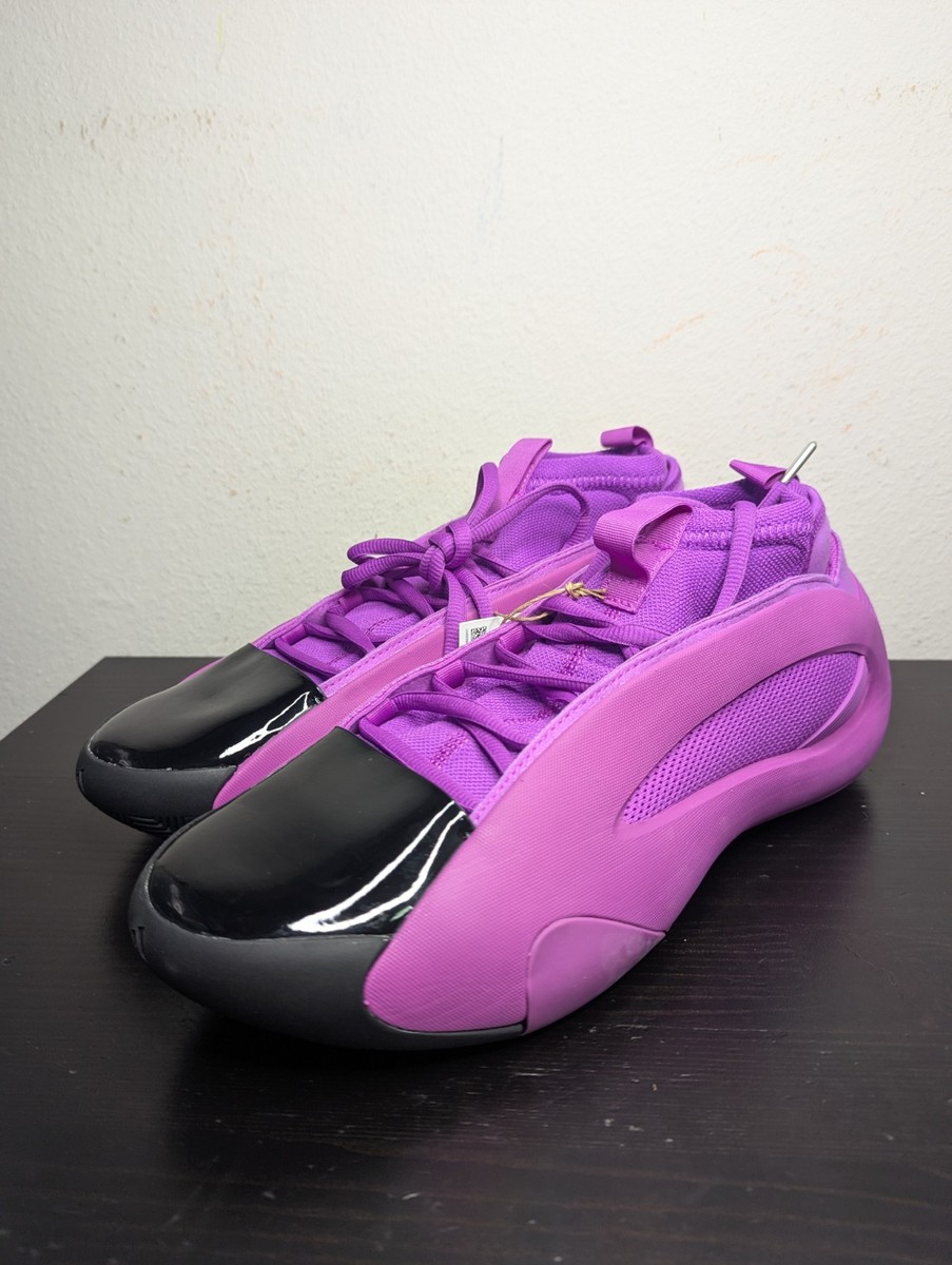 Men's Size 8.5 Adidas Harden Vol. 8 Purple Burst Basketball Shoes