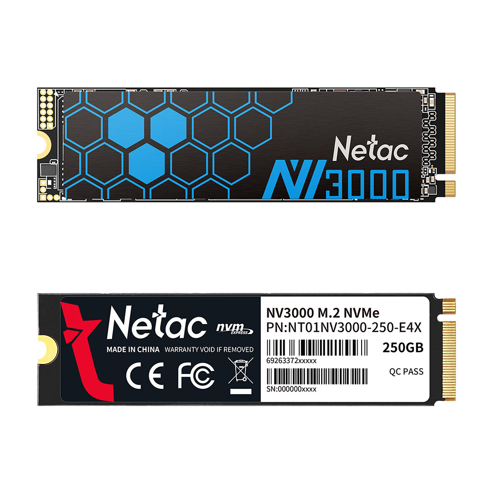 Netac NV3000 M.2 2280 2TB 1TB 500GB 250GB NVMe PCIe3.0 Internal
