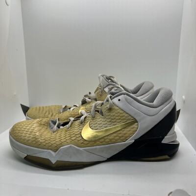 2012 Nike Zoom Kobe 7 VII System Elite 511371 100 white metallic