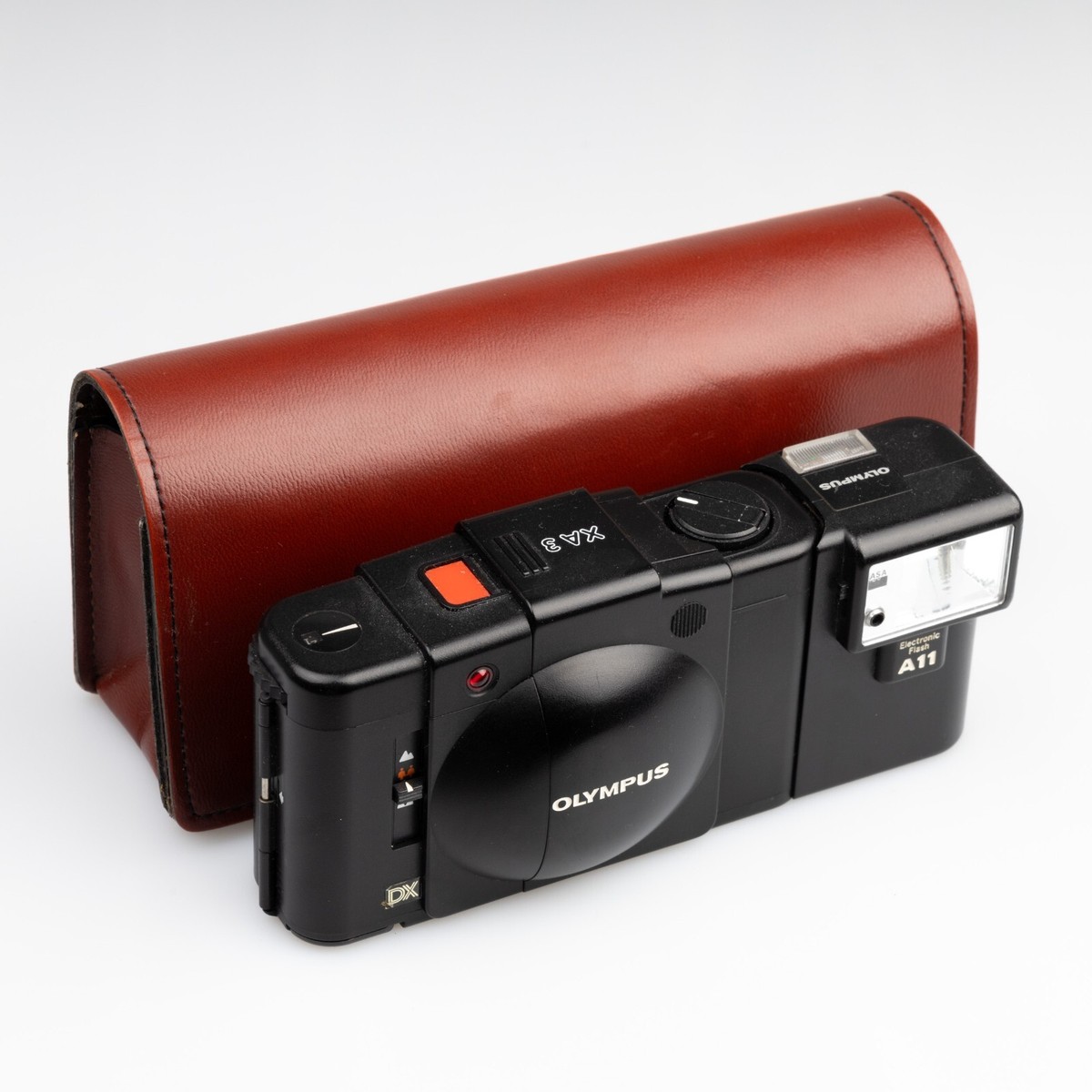RARE* Original Olympus XA XA2 XA3 Case Leather 2.8 3.5 Japan A11