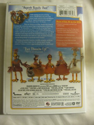 Chicken Run DVD Dreamworks from the creators of Wallace and Gromit