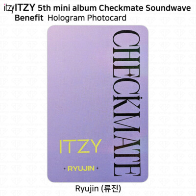 ITZY 5th Mini Album Checkmate Photocard Soundwave JYP Shop Music