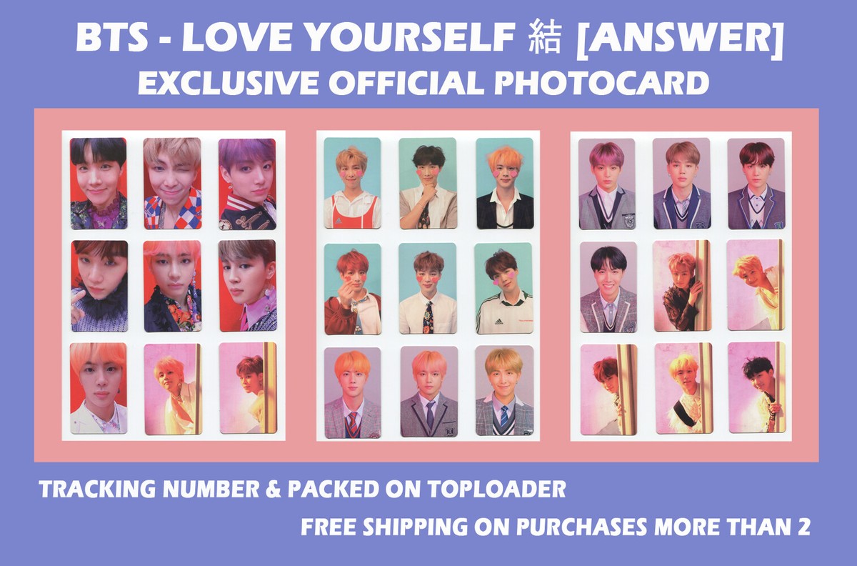 BTS - LOVE YOURSELF 結 [ANSWER] EXCLUSIVE OFFICIAL PHOTOCARD | eBay