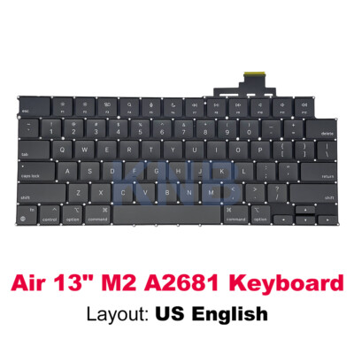New A2681 Keyboard US English Layout For MacBook Air M2 13.6