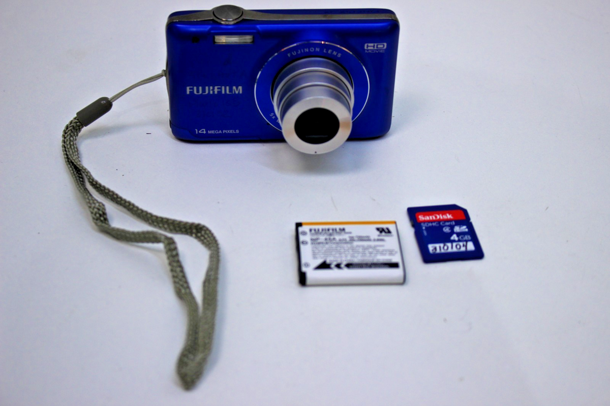 Fujifilm FinePix JX500 14.0MP Blue with Battery & SD, Tested Works