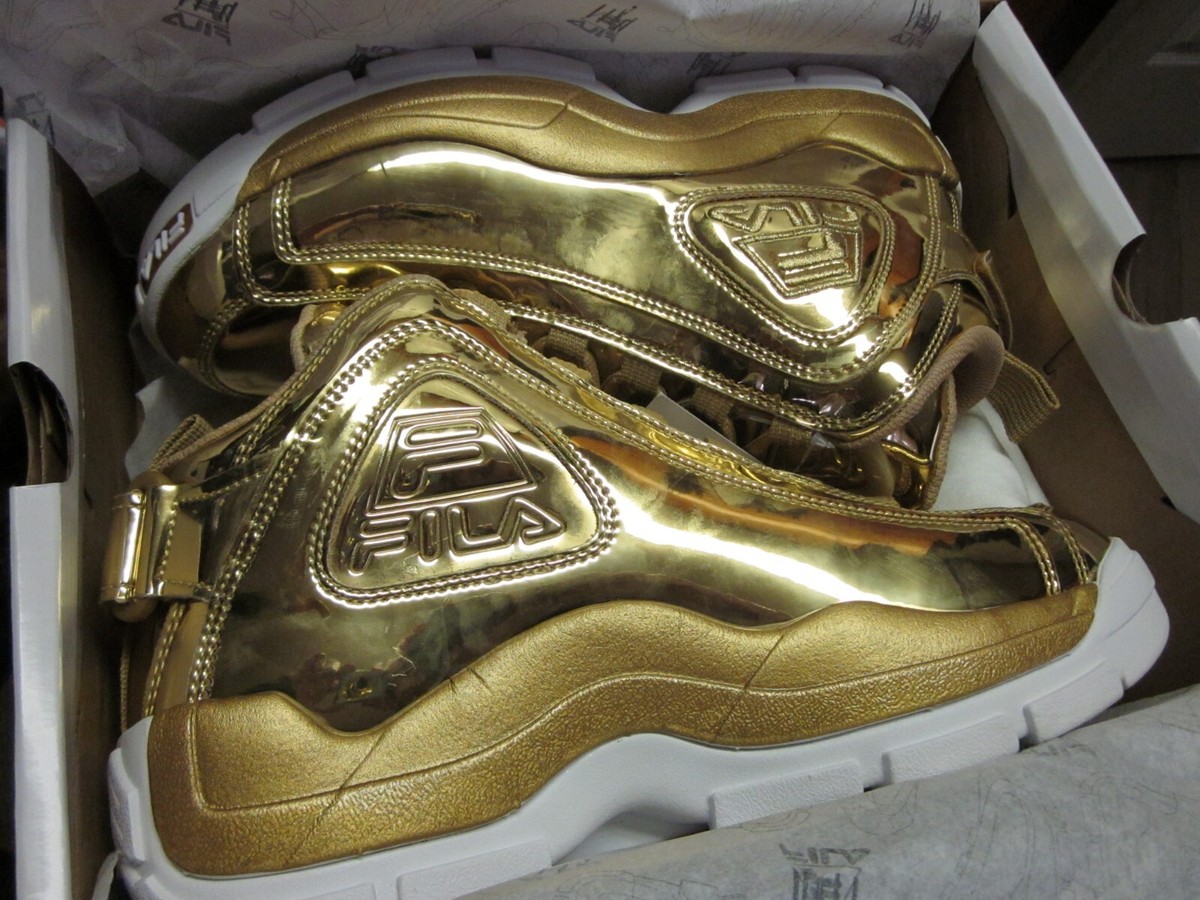 Men's Fila Grant Hill 2 Metallic Gold Basketall Sneakers size 9 | eBay