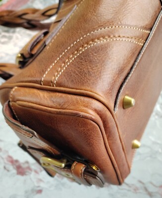 Coach SMALL 10048 Vintage Mia Soho Y2K Tobacco Brown Leather