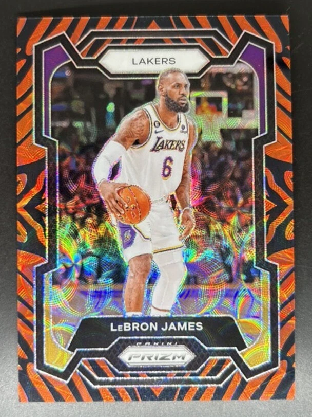 LeBron James 2023 Prizm #63 Choice Tiger Stripe /(SSP) Price Guide