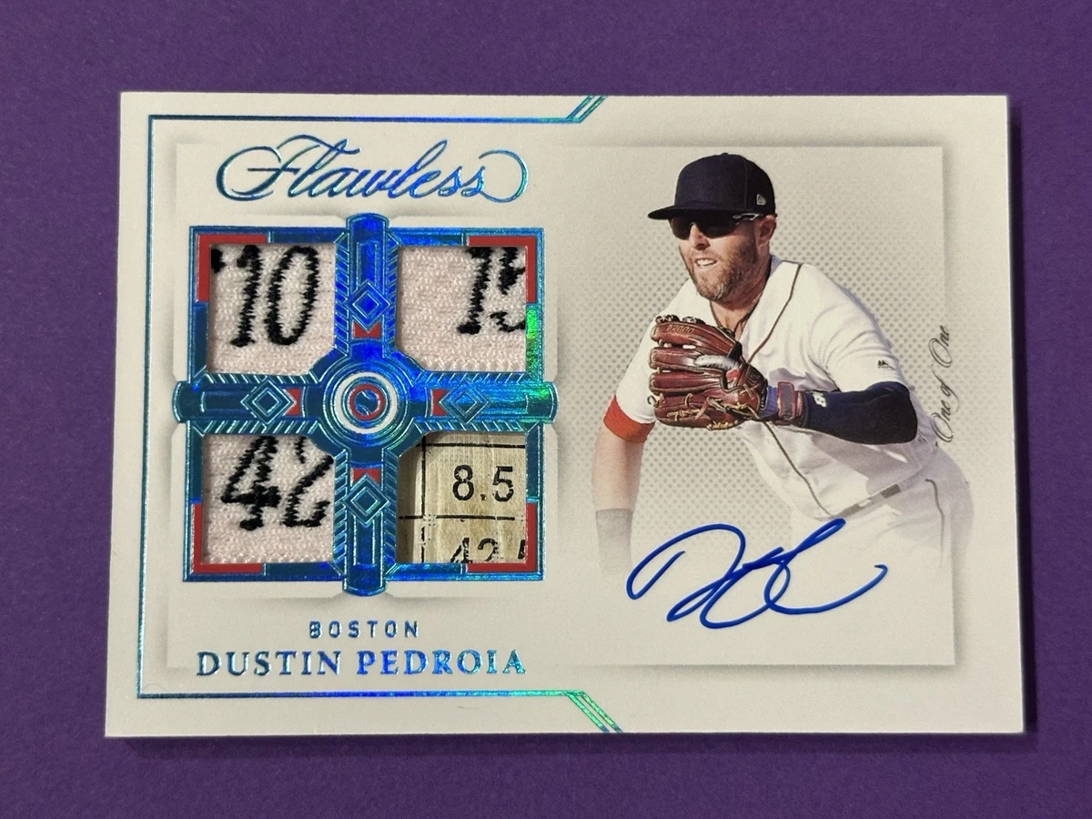 スポーツ選手 Dustin Pedroia 1/1 Autograph Patch スポーツ選手