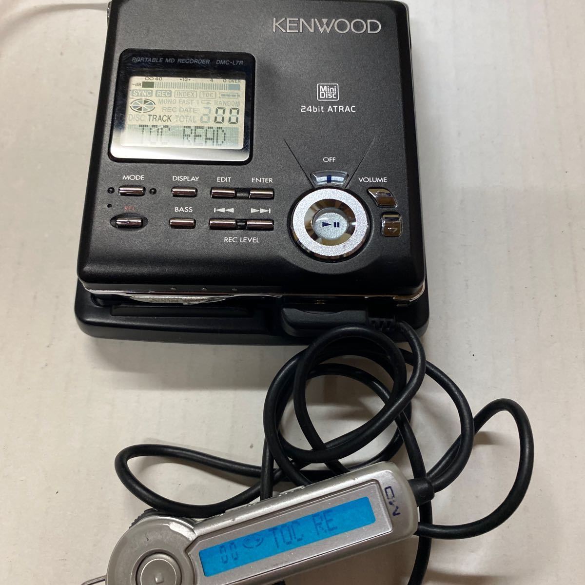 KENWOOD ポータブルMDレコーダー DMC-L7R 録音、再生OK 【公式通販】