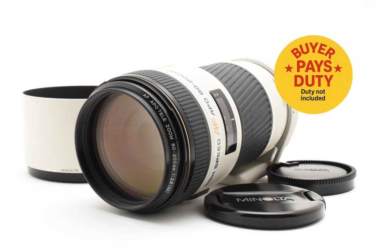 MINOLTA AF APO 80-200mm F2.8 HS｜フィルター付き MINOLTA AF APO 80