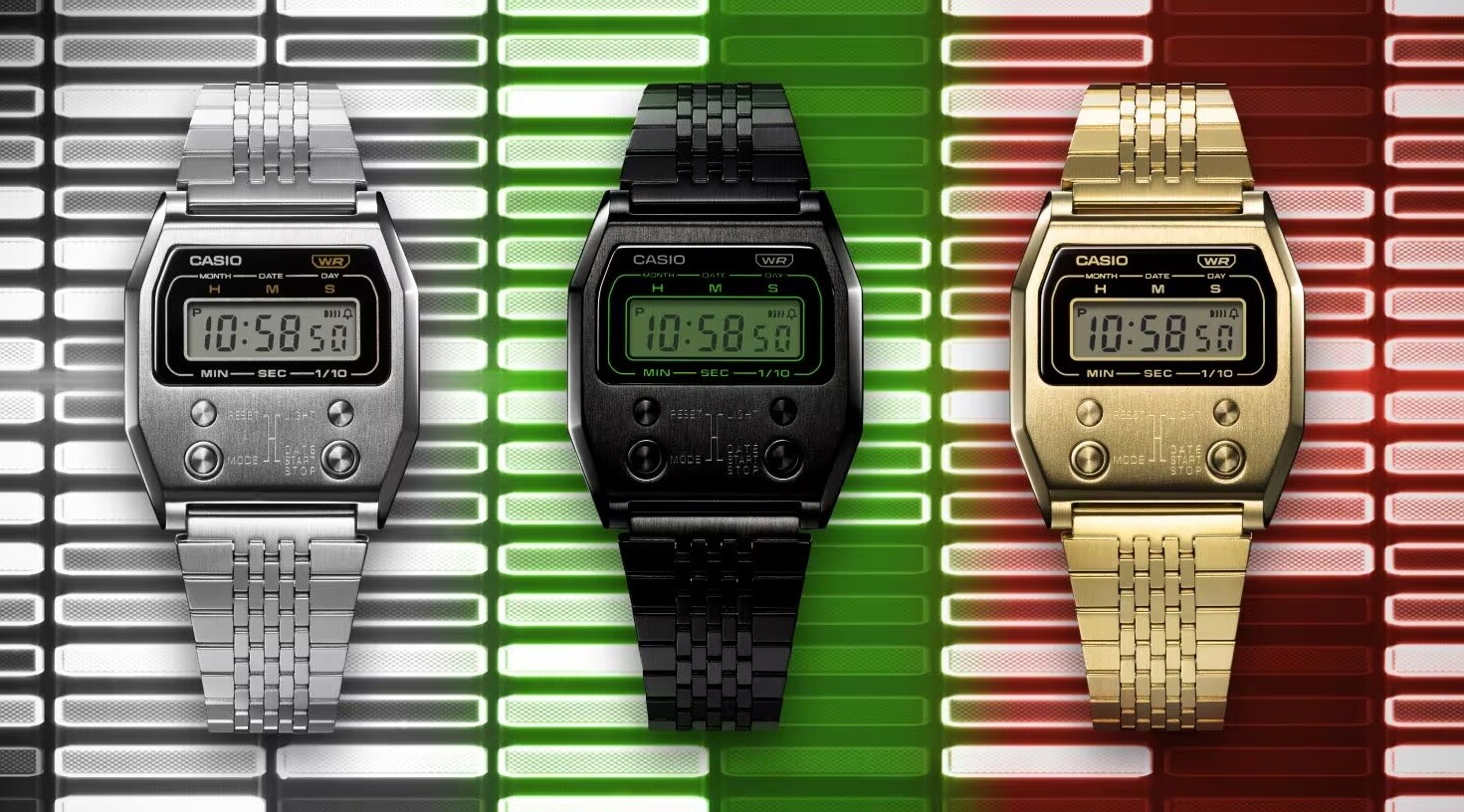 CASIO PREMIUM Series A1100D-1JF A1100B-1JF A1100G-5JF Japanese