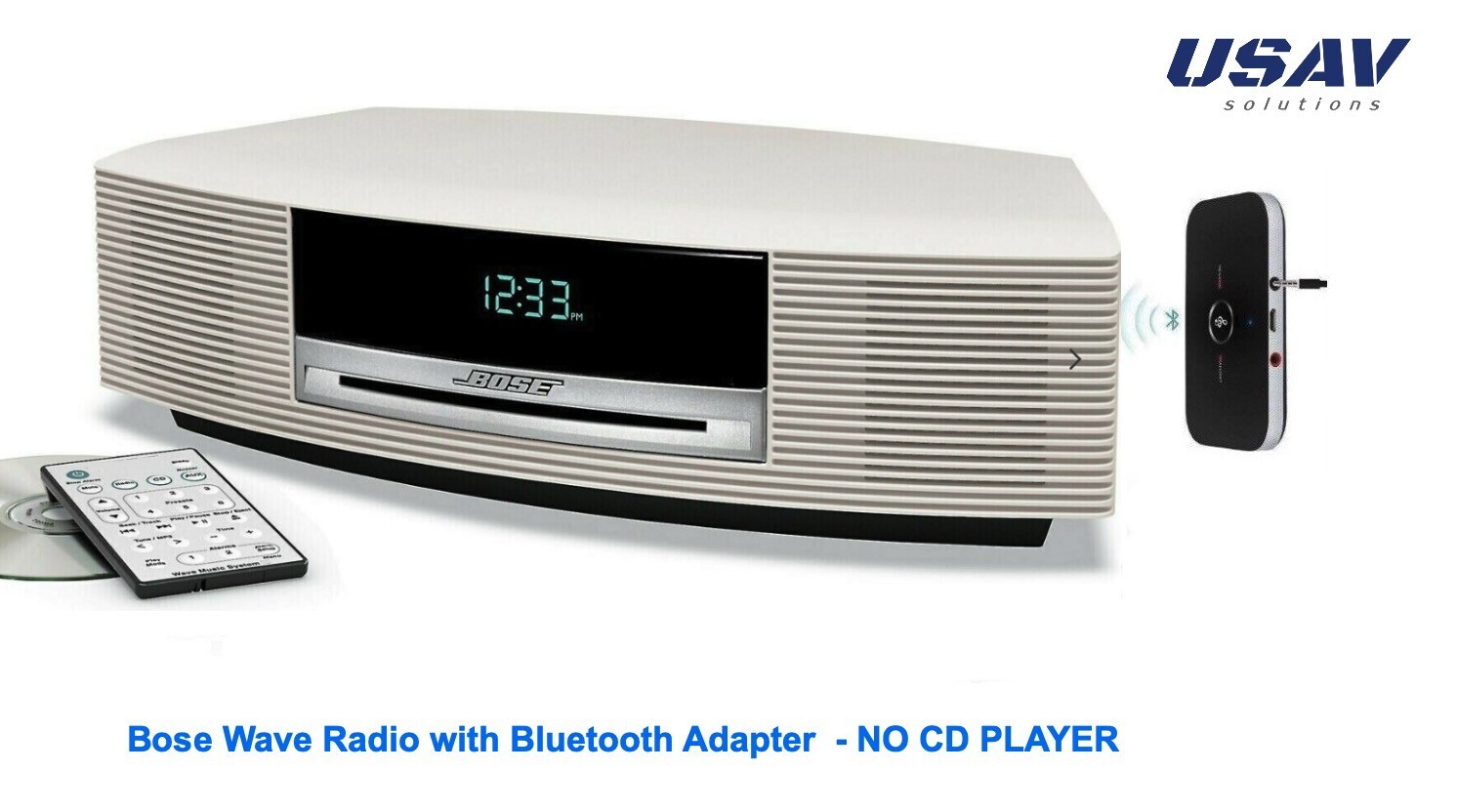 Bose Wave Radio with Bluetooth Music Adapter - Cream White | eBay