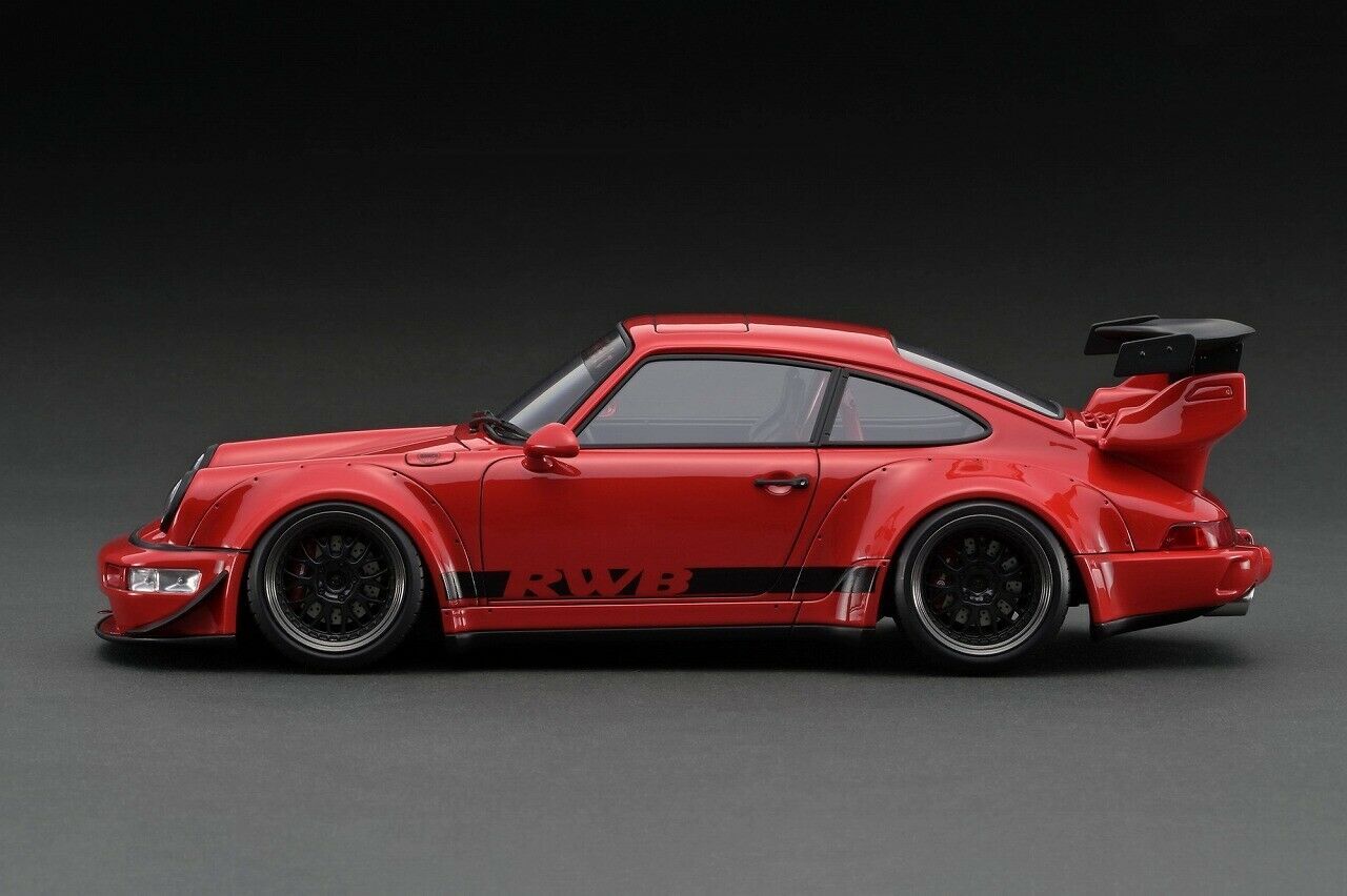 1/18 Porsche 911 964 RWB Wide Body Coupe 1990 Red Resin Ignition