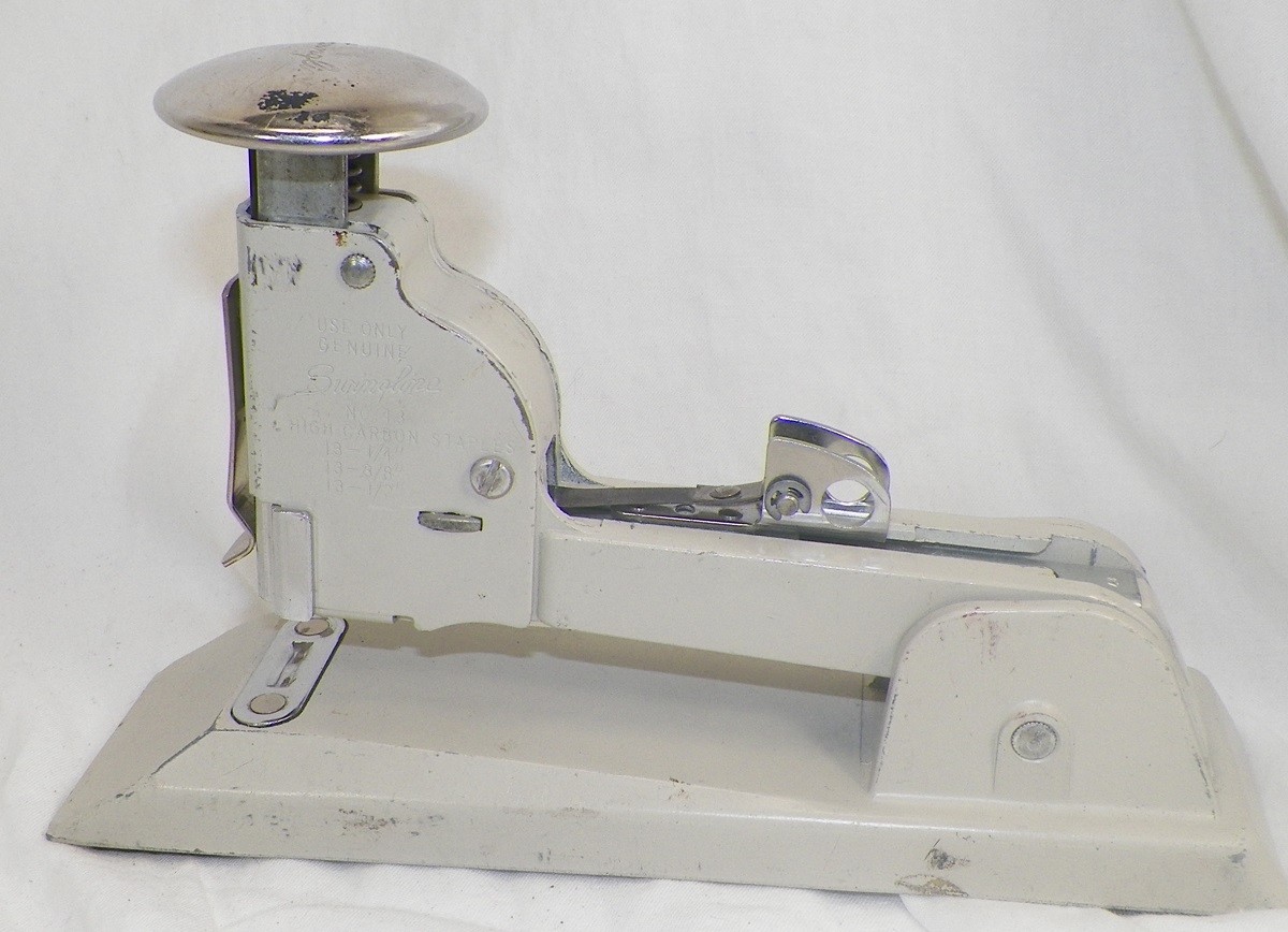 VINTAGE SWINGLINE No 13 STAPLER TAN AND SILVER -A5 | eBay