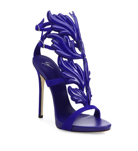 Giuseppe Zanotti Cruel Summer 110 Blue Setter Wing Strap Sandal