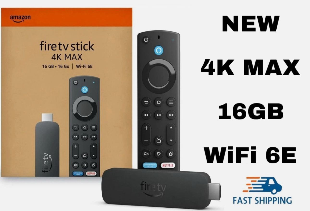 AMAZON FIRE TV Stick 4K MAX 16GB - Wi-Fi 6E - Streaming Device