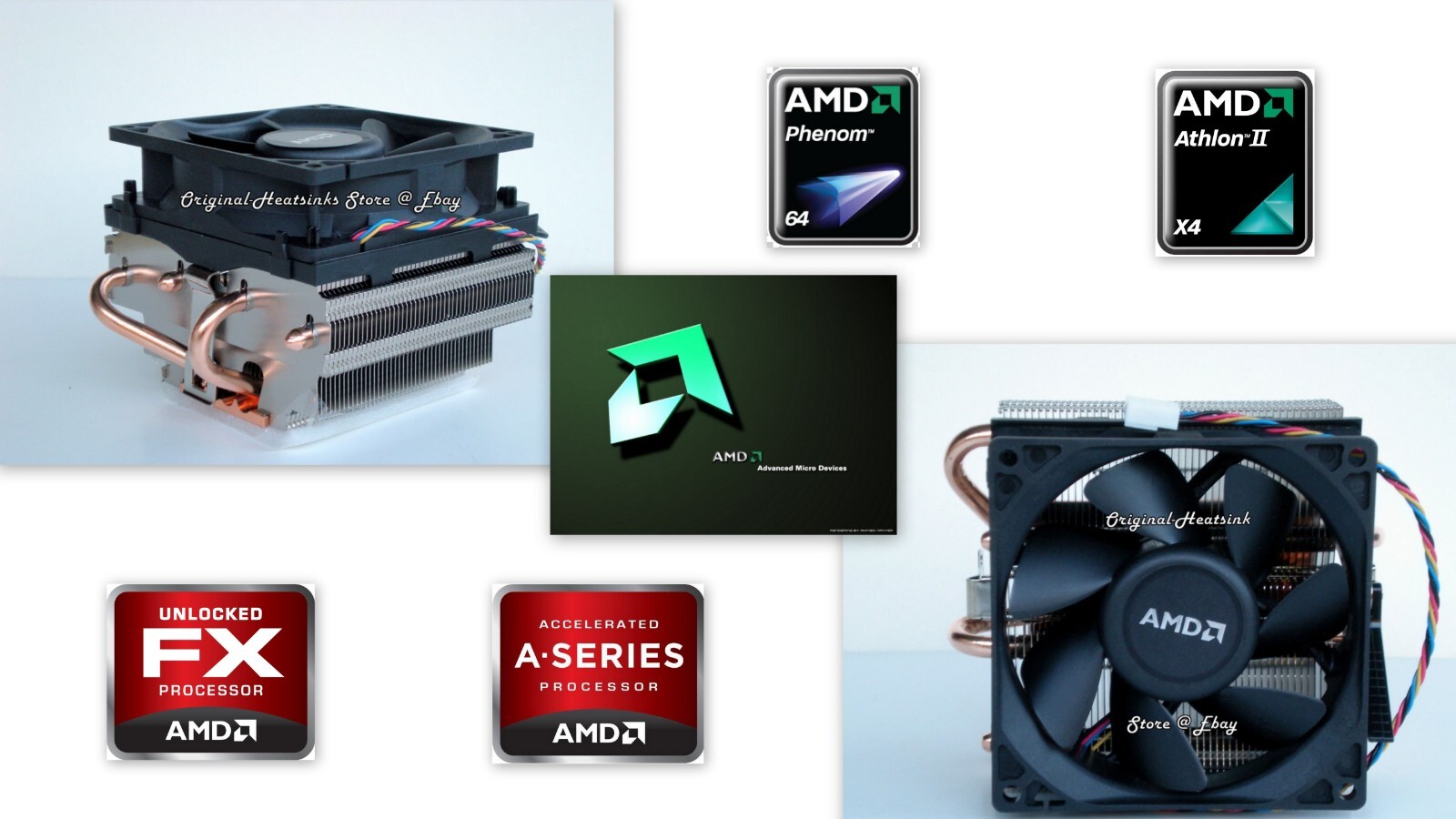 AMD FX 8320 8350 CPU Cooler Fan Heatsink for FX Black Edition