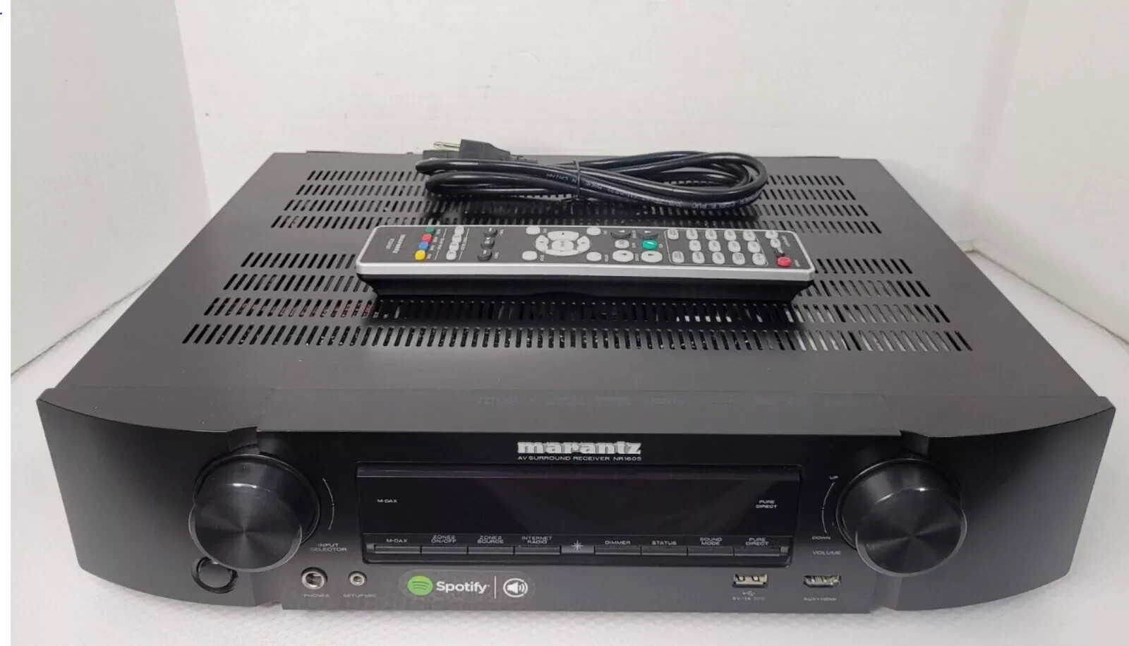 Marantz NR1605 7.1 Ch Receiver w Wi-Fi, Bluetooth, Apple AirPlay2