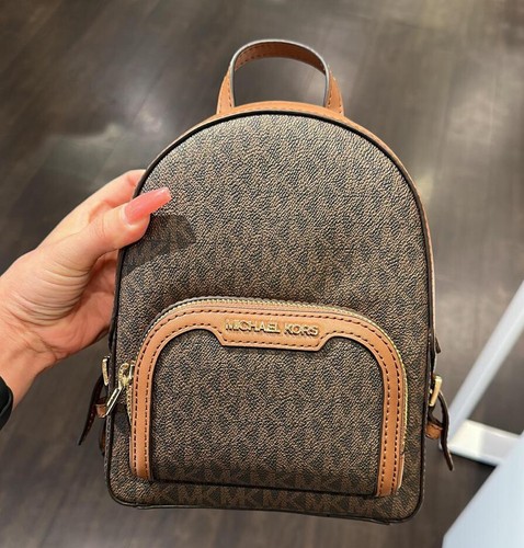 Michael Kors Jaycee XS Backpack Brown NWT 196163297507| eBay