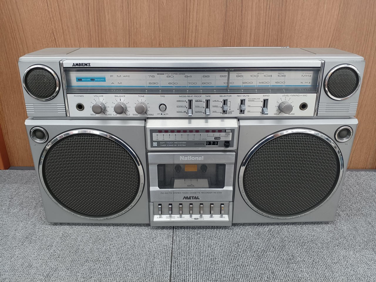 National Panasonic RX-5150 AMBIENCE AM/FM Cassette Radio RETRO