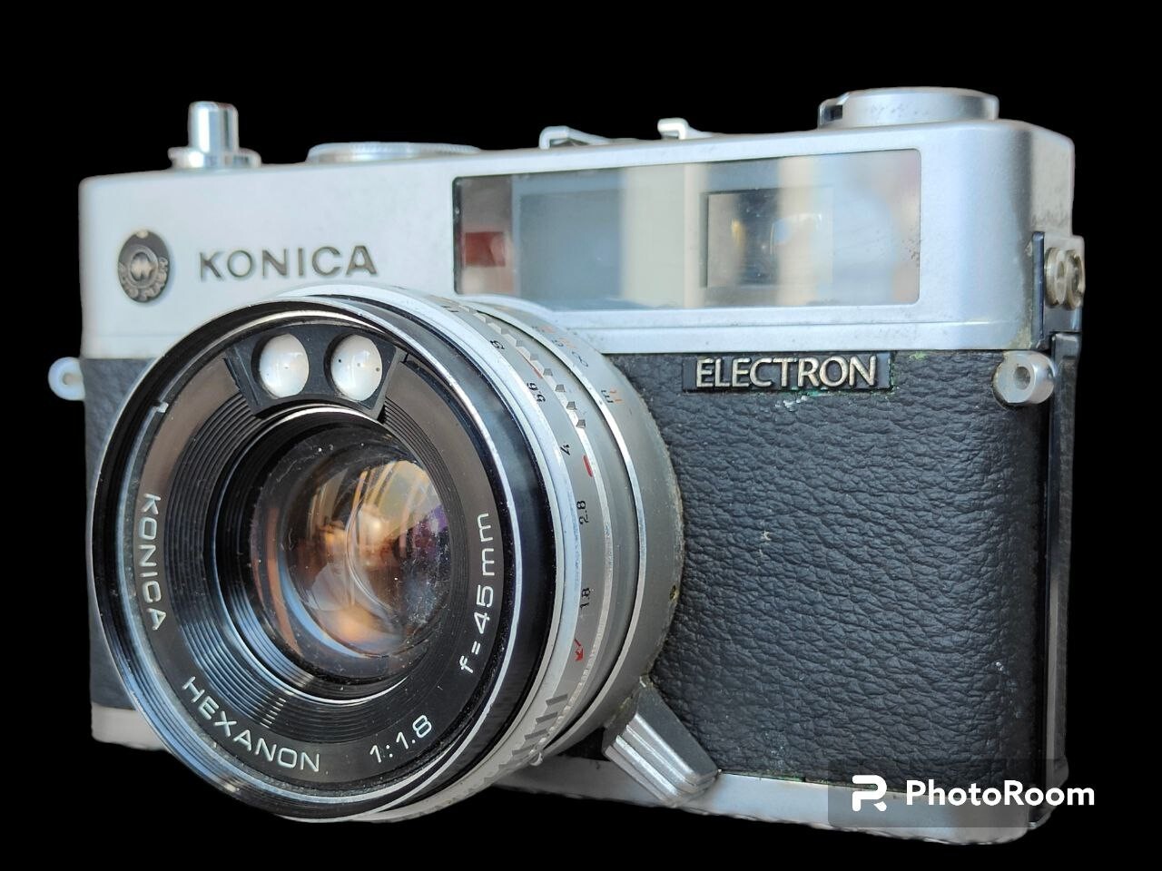 Konica Electron Rangefinder Film Camera with Hexanon 45mm f/1.8