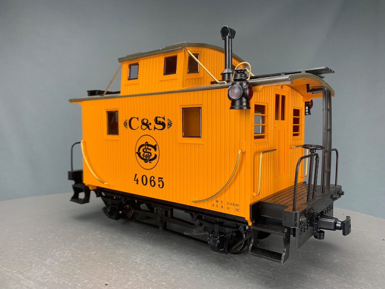 G Scale LGB 4065 C&S Bobber Caboose w/Metal Wheels Orange G0388 | eBay