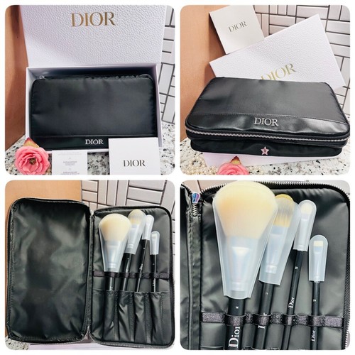 DIOR Exclusive Makeup Brush Set in Vanity Case 5-Piece Set NEW! | eBay