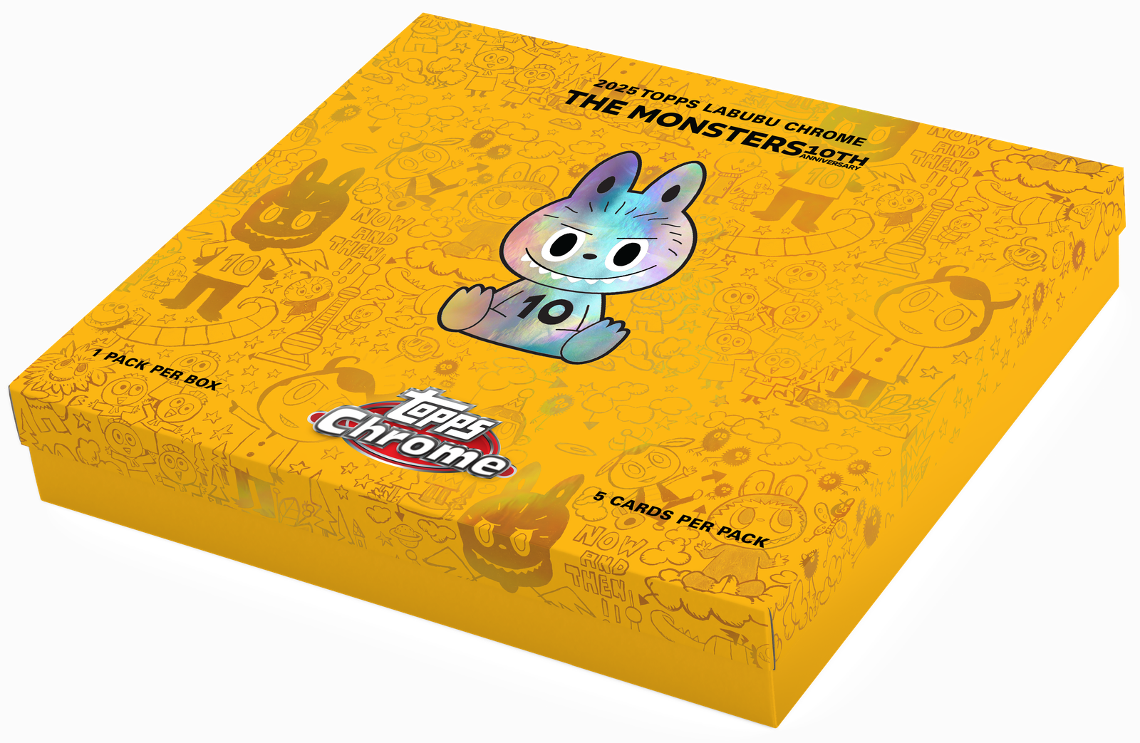 2025 TOPPS LABUBU CHROME The Monsters 10th Anniversary HOBBY BOX