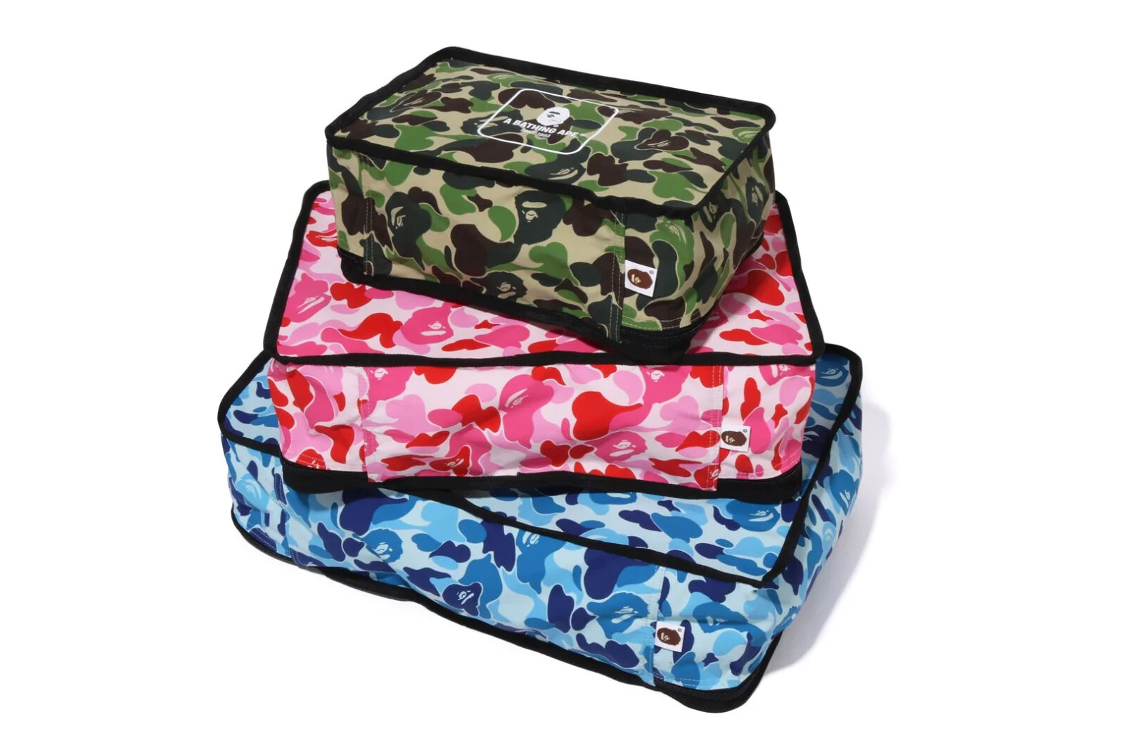 BAPE A BATHING APE ABC CAMO TRAVEL POUCH M 1K20182015 3 pieces