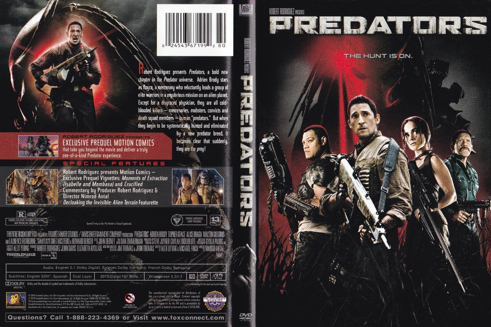 Predators (Widescreen DVD, 2010) 24543671992| eBay