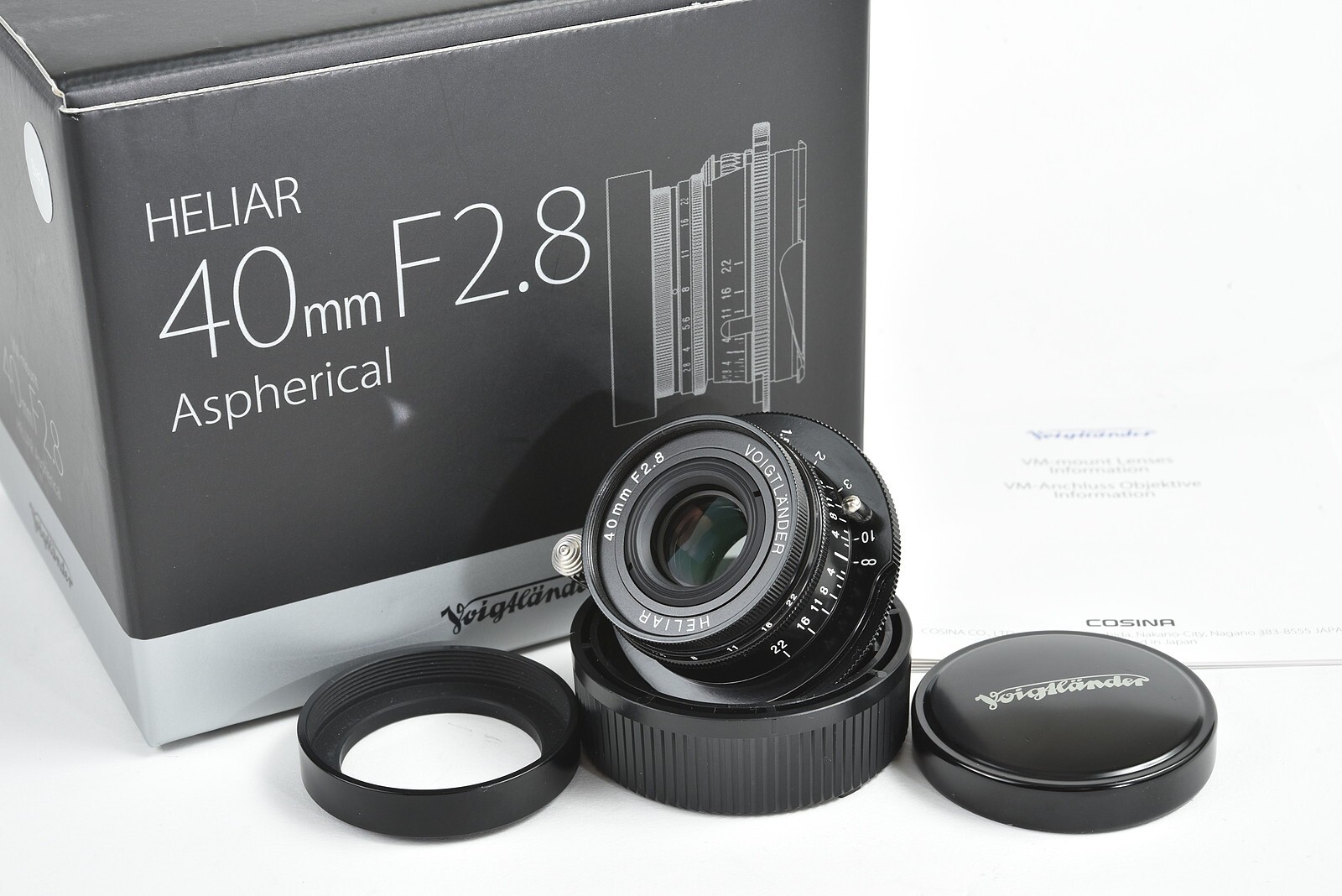 Voigtlander Heliar 40mm f2.8 Aspherical VM Black From Japan