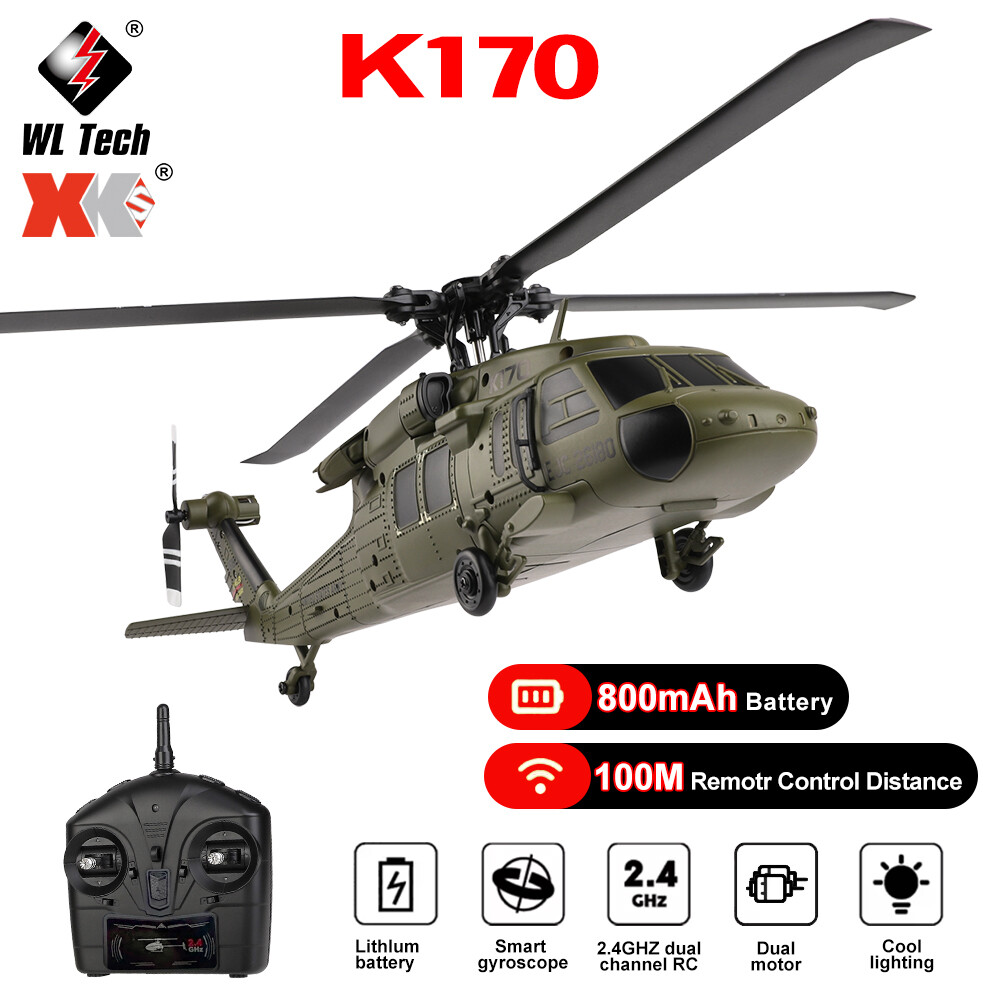 Wltoys K170 UH-60L Black Hawk 4CH 6-Axis Gyro Aircraft RC RTF
