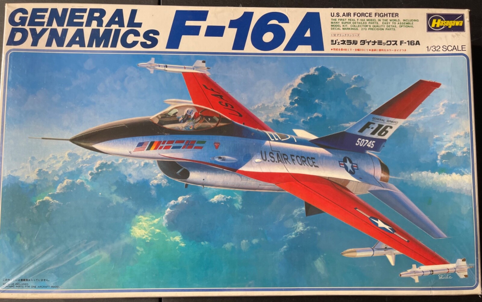 Hasegawa General Dynamics F-16A Fighting Falcon S20 US Air Force