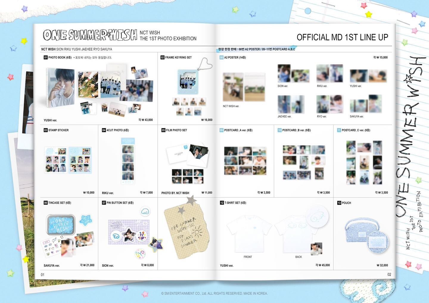 NCT WISH THE 1ST PHOTO EXHIBITION 'ONE SUMMER WISH' OFFICIAL MD