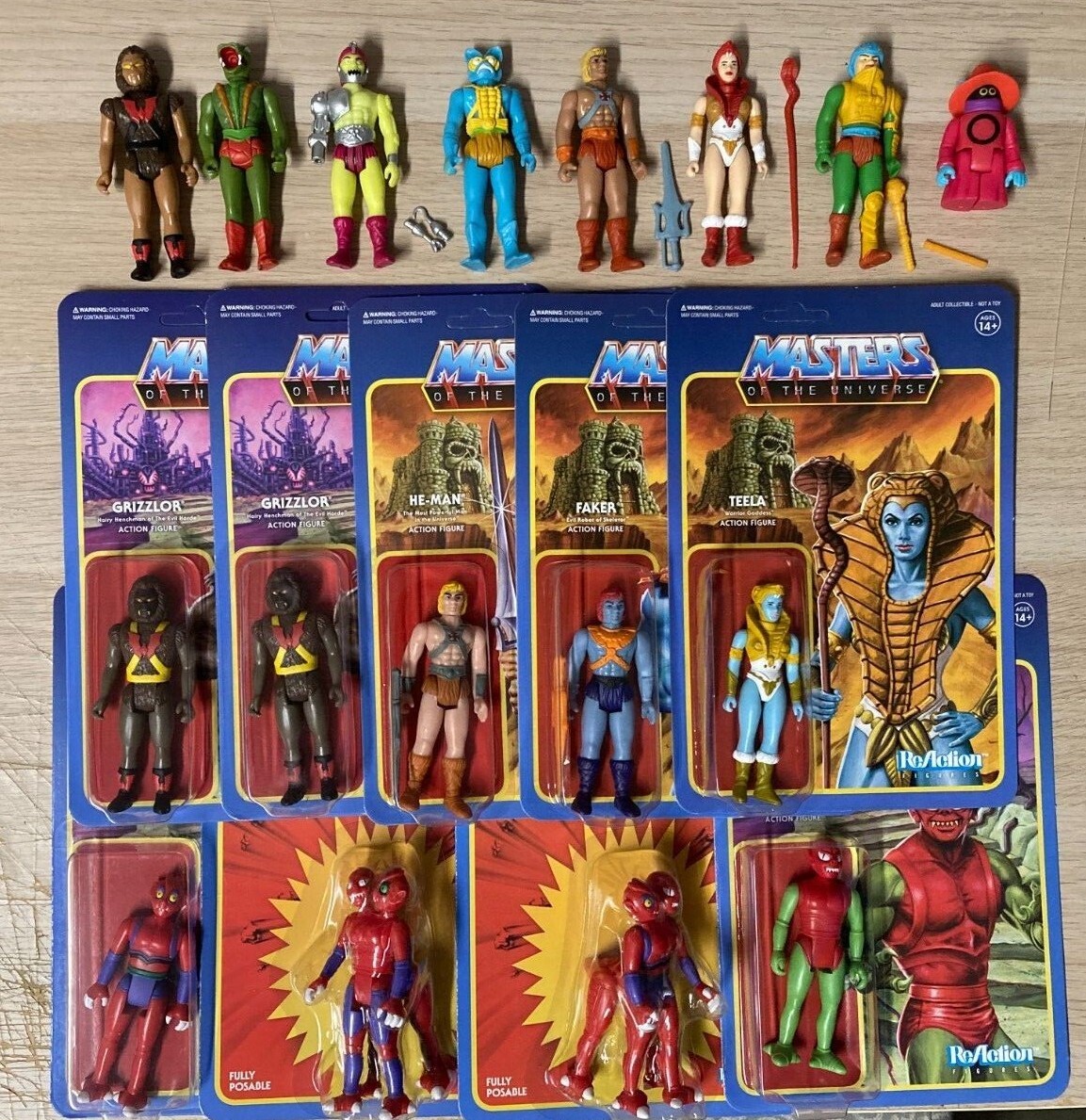YOU PICK! Super 7 MOTU reaction figures sdcc powercon masters of