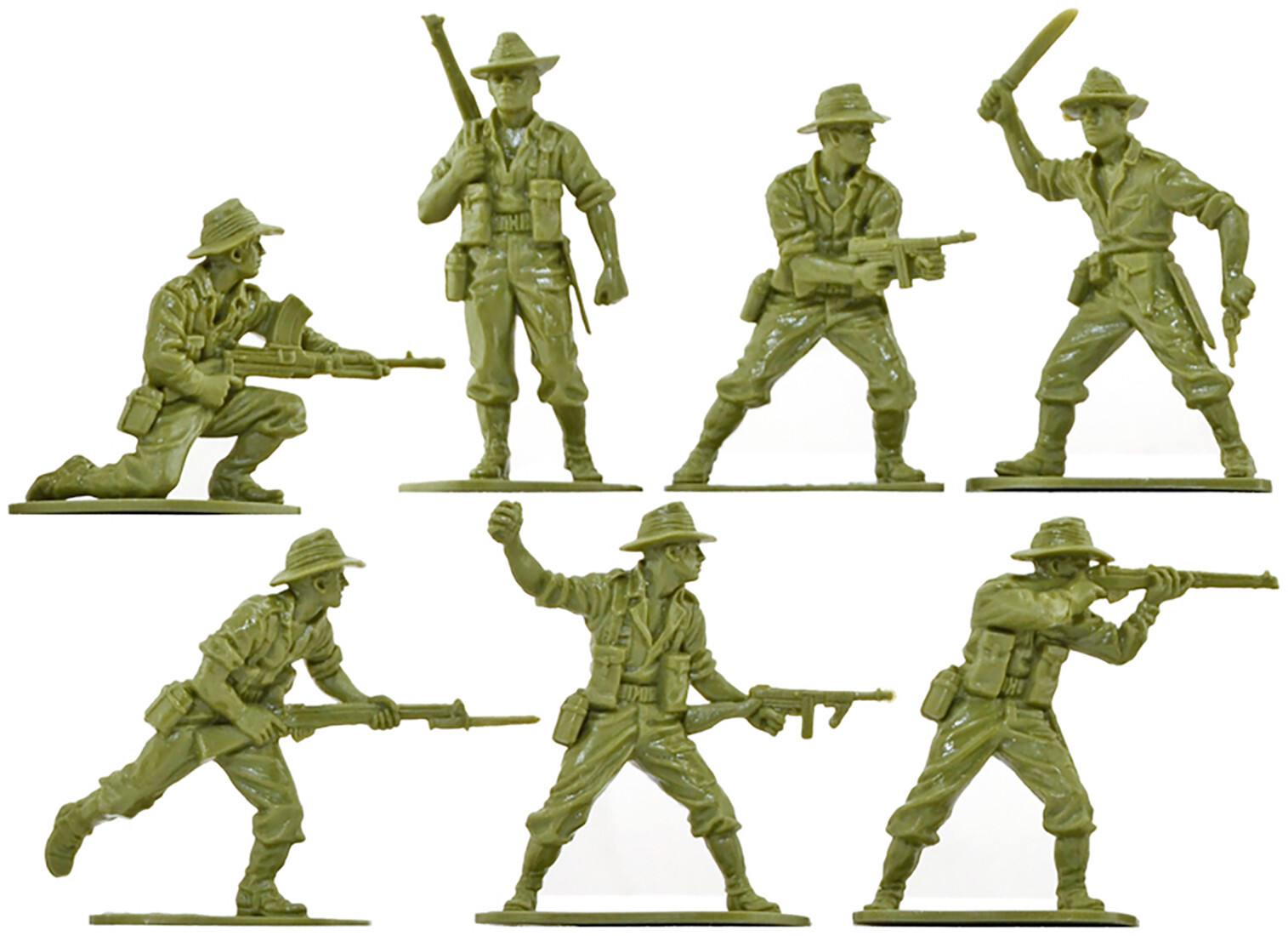 Airfix WWII Australian Infantry 14 figures - 1990s production mint