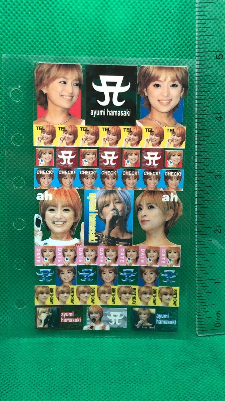 Ayumi Hamasaki Sticker 5inch Japan woman Singer vintage 20years