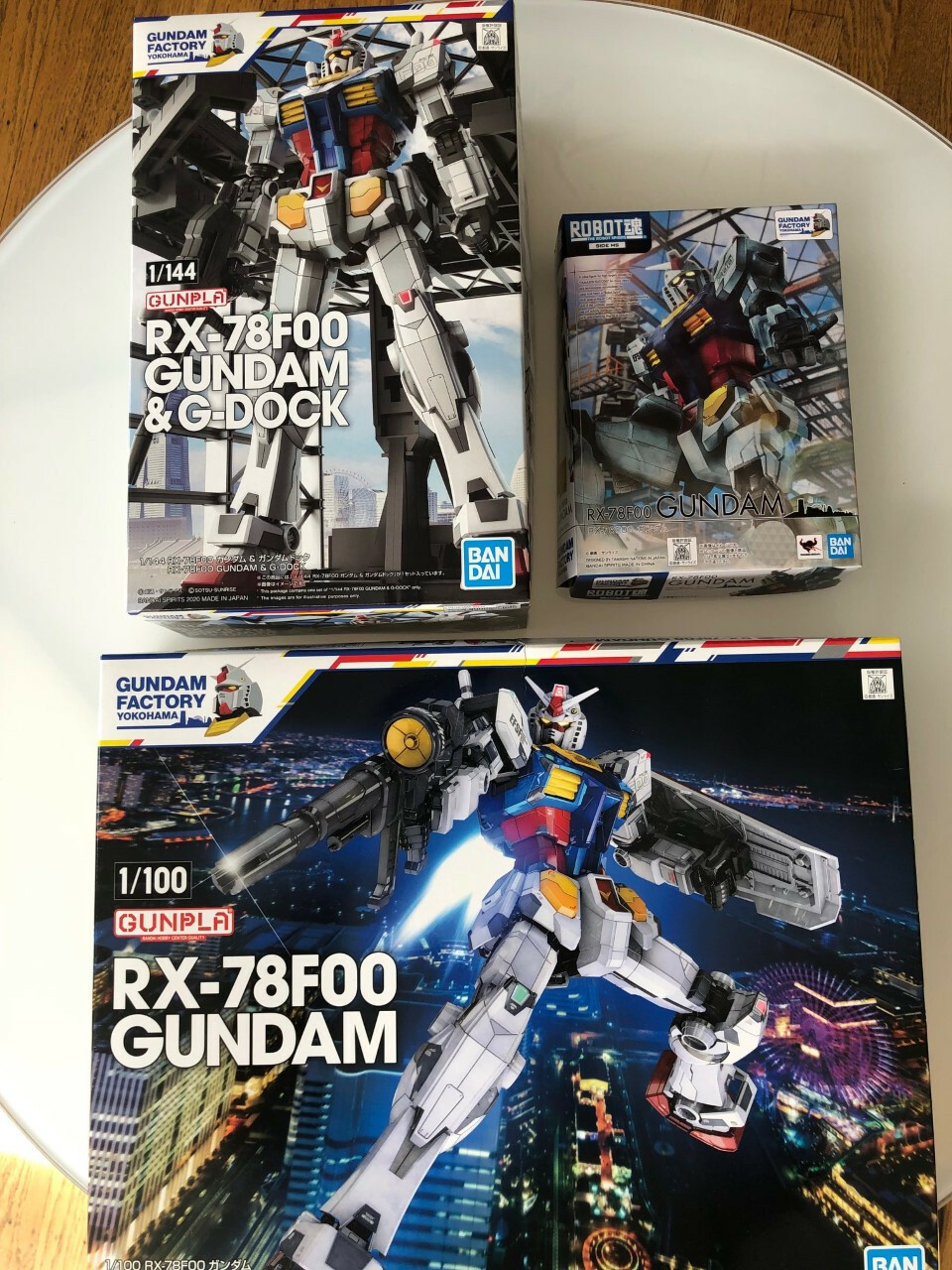 Gundam Factory Yokohama RX-78F00 Gundam Set of 1/100,1/144 kits