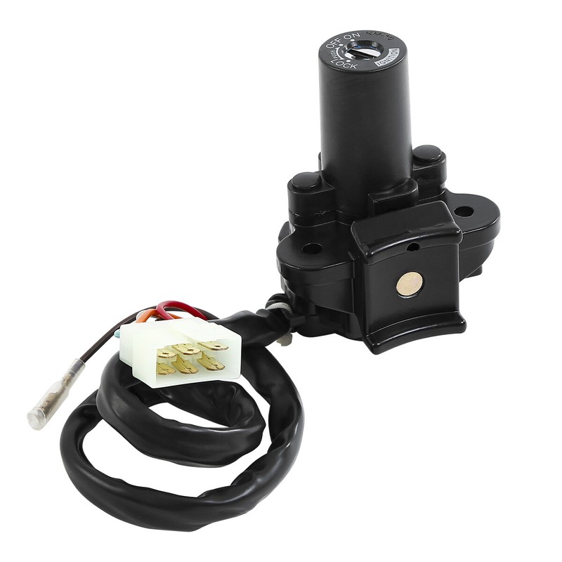 Black Ignition Switch with Lock key Set Fit For Kawasaki ZX6R 2000