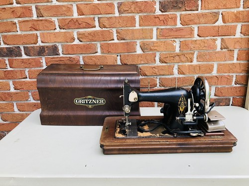 Antique Gritzner Sewing Machine | eBay
