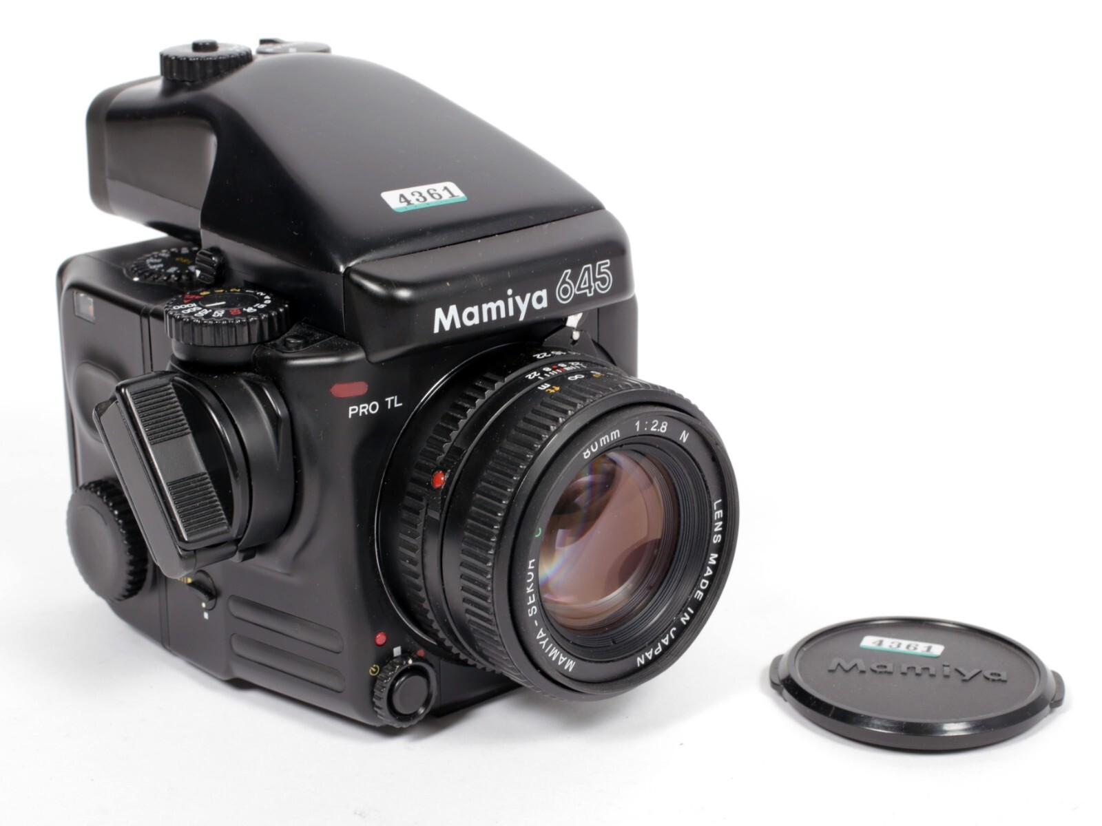 Mamiya Pro TL 645 6X4.5 medium format camera w/ 80mm F2.8 N lens +