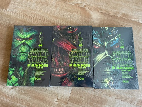 ABSOLUTE SWAMP THING BY ALAN MOORE VOLUME 1 & 2 & 3 HARDCOVER SET