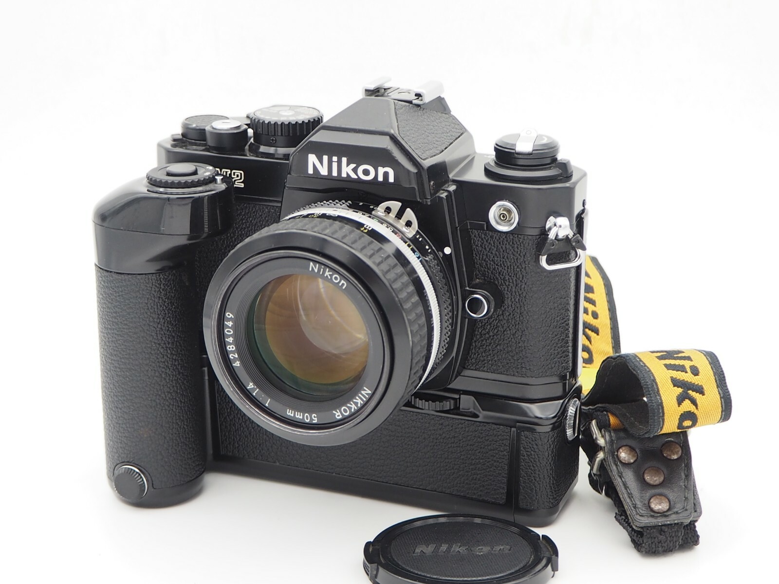 EX+4] Nikon New FM2 Black w/ Ai Nikkor 50mm f1.4 & MD-12 from JP