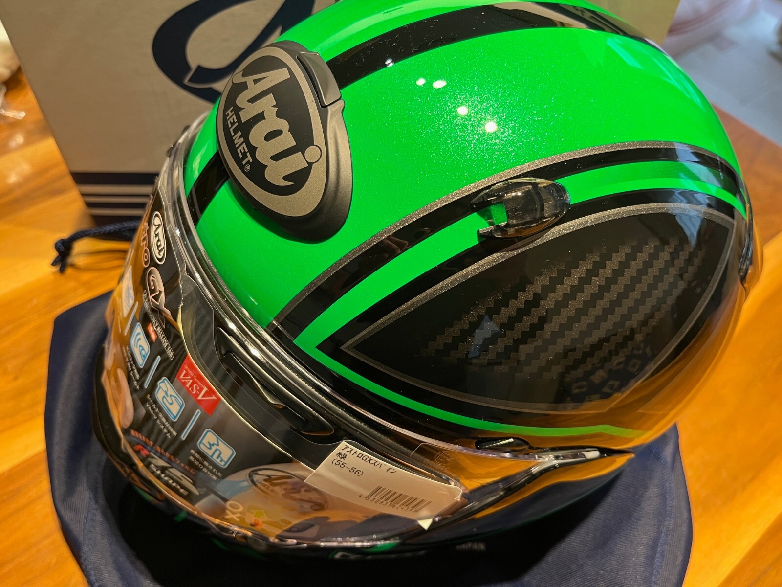 Arai Full face helmet ASTRO-GX [SPINE Green] Snell JAPAN NEW | eBay