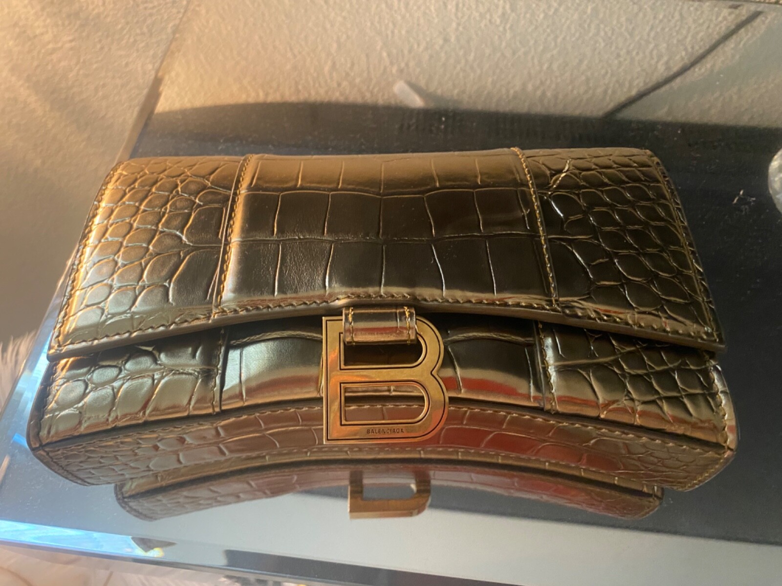 Balenciaga gold hourglass bag women | eBay