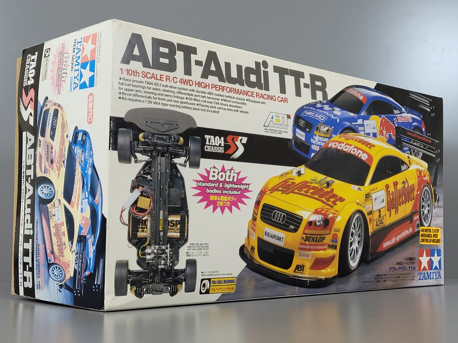 New Open Bag Tamiya 1/10 ABT Audi TT-R DTM 2002 TA04-SS Belt Drive